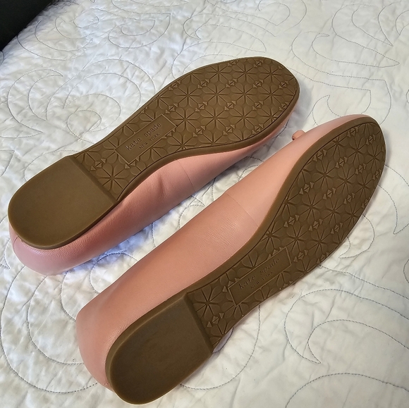 Kate Spade Kiersten Bow Leather Flats Light Pink Women's Size 7.5B - Picture 7 of 12